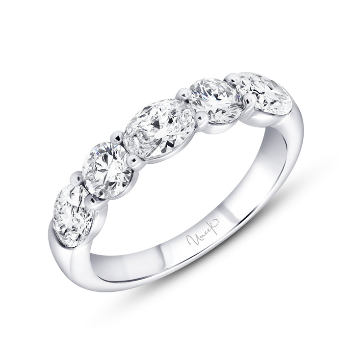 Uneek Timeless Collection Five-Stone Oval Anniversary Ring
