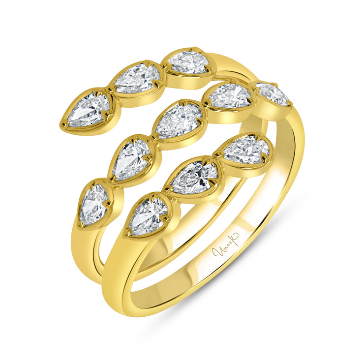 Uneek Alexandria Collection Bypass Fashion Ring