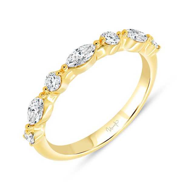 Uneek Us Collection 1-Row Wedding Ring