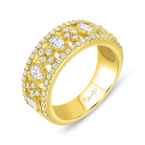 Uneek Lace Collection Bezel Fashion Ring
