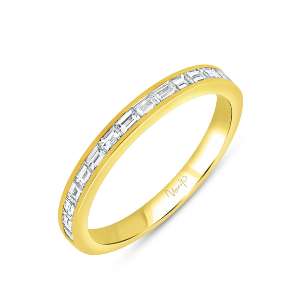 Uneek Stackable Collection Straight Wedding Ring