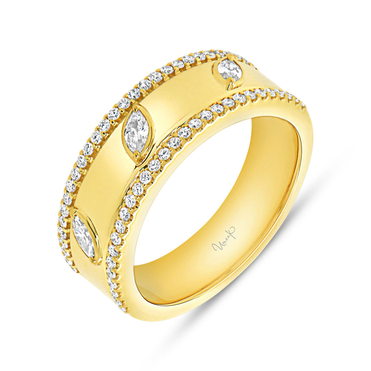 Uneek Alexandria Collection Bezel Anniversary Ring