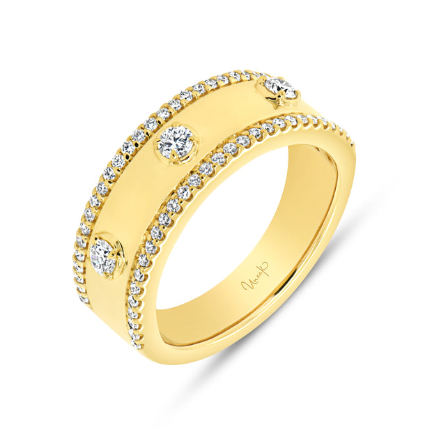 Uneek Alexandria Collection Bezel Anniversary Ring