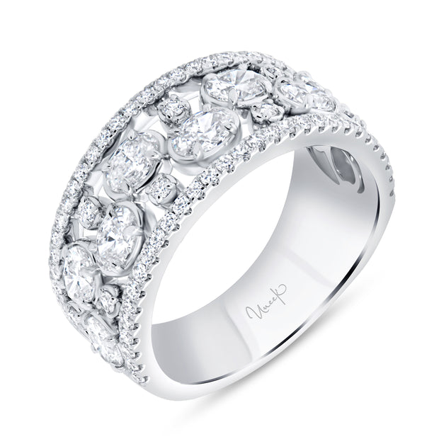 Uneek Signature Collection 4-Row Diamond Anniversary Ring