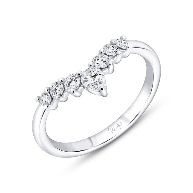 Uneek Stackable Collection Curved Wedding Ring