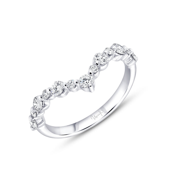 Uneek Stackable Collection Curved Wedding Ring