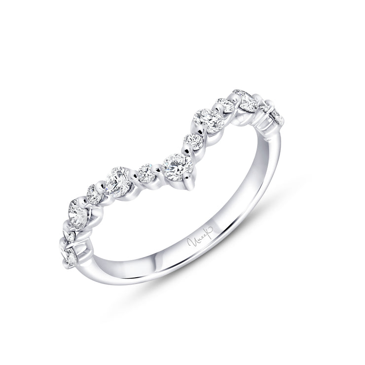 Uneek Stackable Collection Curved Wedding Ring