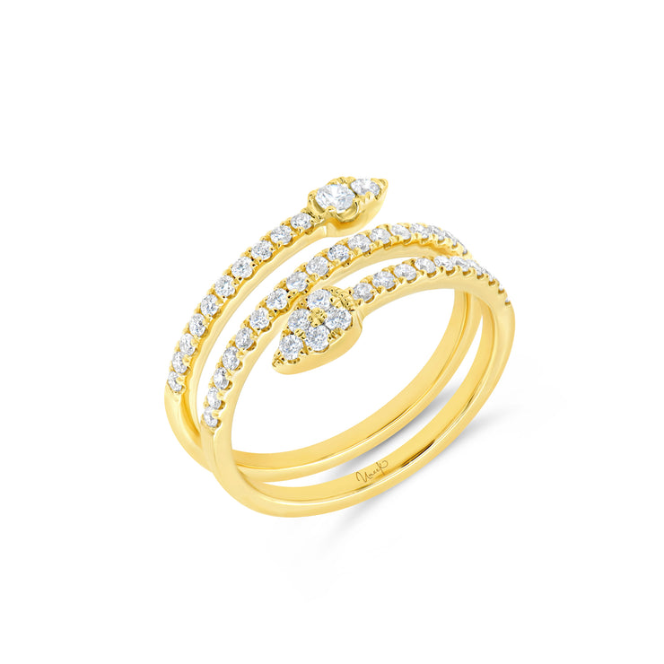 Uneek Timeless Collection Bypass Fashion Ring