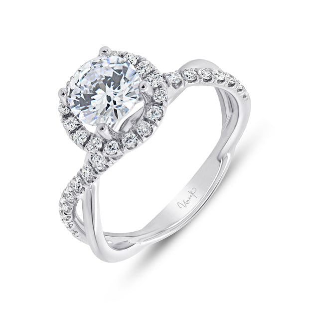 Uneek Infinity Collection Halo Engagement Ring