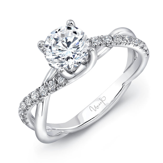 Uneek Infinity Collection Round Engagement Ring