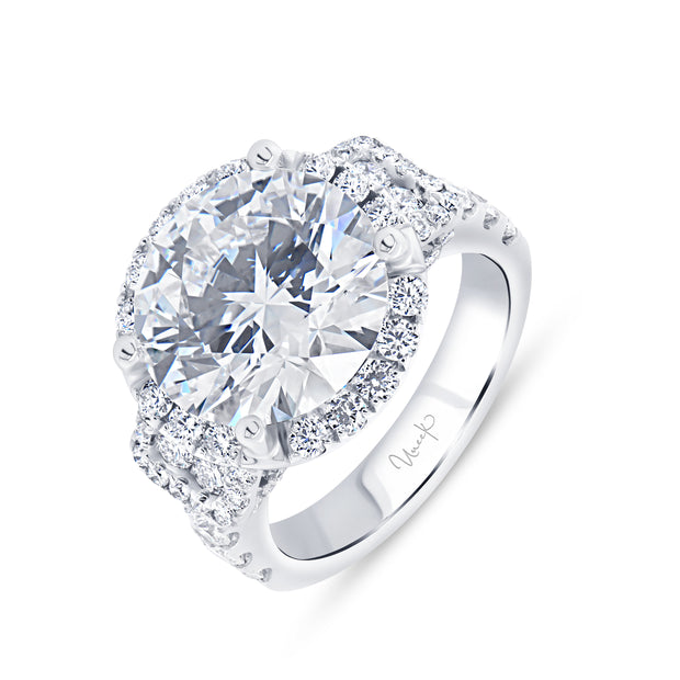 Uneek Radiance Collection Double-Halo Engagement Ring