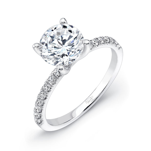 Uneek Timeless Collection Straight Round Engagement Ring