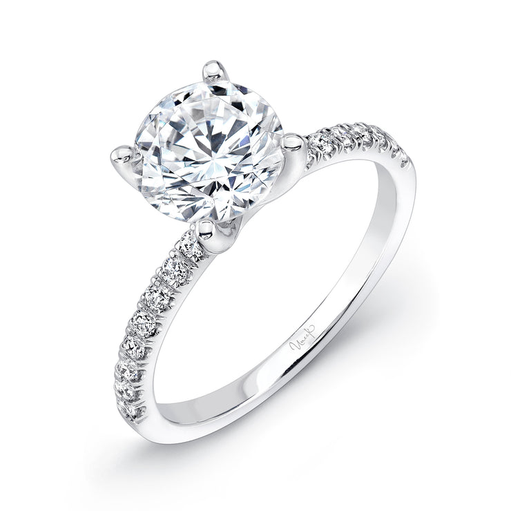 Uneek Timeless Collection Straight Round Engagement Ring
