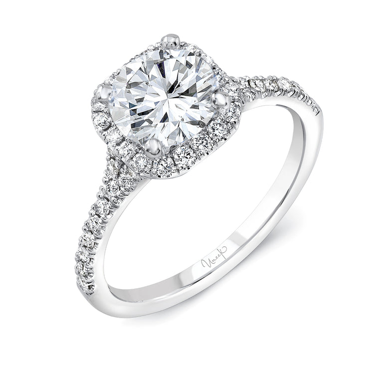 Uneek Split Round Engagement Ring