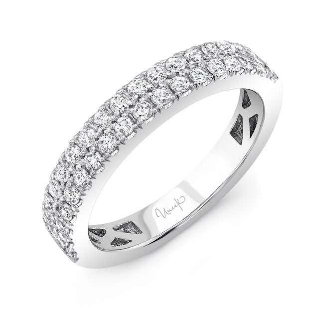 Uneek Stackable Collection 2-Row Wedding Ring