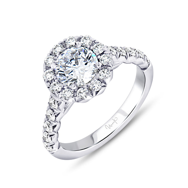 Uneek Us Collection Halo Engagement Ring