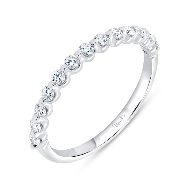 Uneek Us Collection 1-Row Wedding Ring