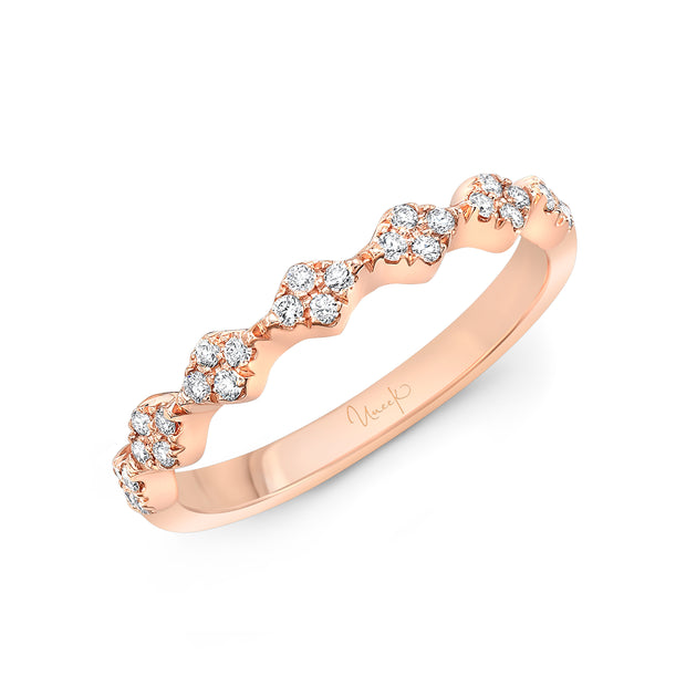 Uneek Us Collection 1-Row Round Wedding Ring