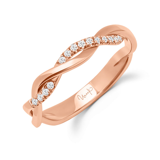 Uneek Us Collection Twist Diamond Wedding Ring