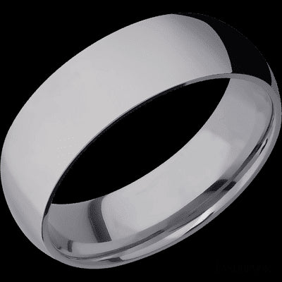 7 mm wide Domed Tantalum band.