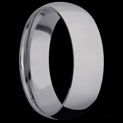 7 mm wide Domed Tantalum band.