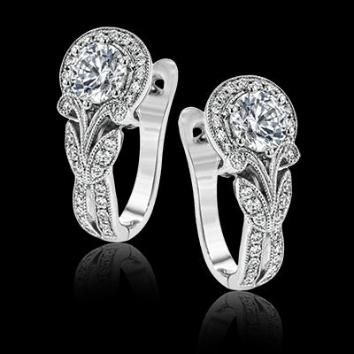 Earring in 18k Gold with Diamonds