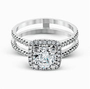 Wedding Set in 18k Gold with Diamonds