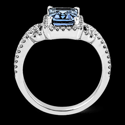 Color Ring in 18k Gold with Diamonds