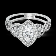 Engagement Ring in 18k Gold with Diamonds