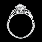 Engagement Ring in 18k Gold with Diamonds