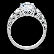 Engagement Ring in 18k Gold with Diamonds