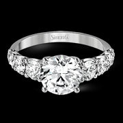 Engagement Ring in 18k Gold with Diamonds