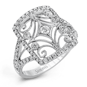 Right Hand Ring in 18k Gold with Diamonds