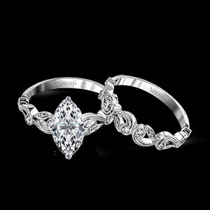 Wedding Set in 18k Gold with Diamonds