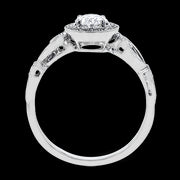 Engagement Ring in 18k Gold with Diamonds