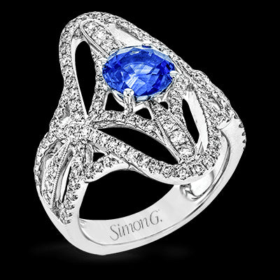 Color Ring in 18k Gold with Diamonds