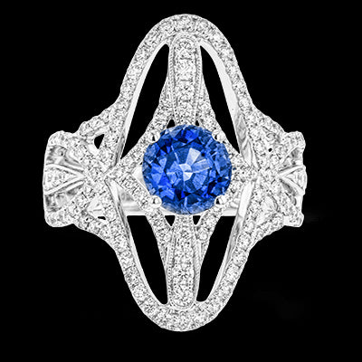 Color Ring in 18k Gold with Diamonds