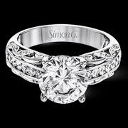 Engagement Ring in 18k Gold with Diamonds