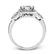 Engagement Ring in 18k Gold with Diamonds