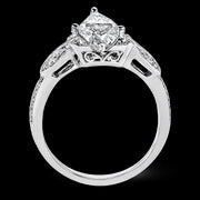 Engagement Ring in 18k Gold with Diamonds