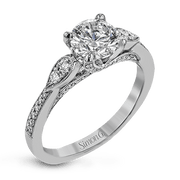 Engagement Ring in 18k Gold with Diamonds