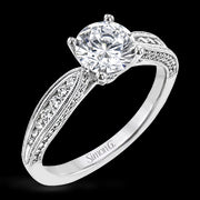 Engagement Ring in 18k Gold with Diamonds