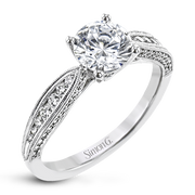 Engagement Ring in 18k Gold with Diamonds