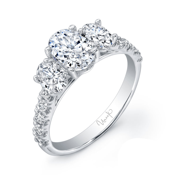 Uneek Unity Collection Three-Stone Engagement Ring