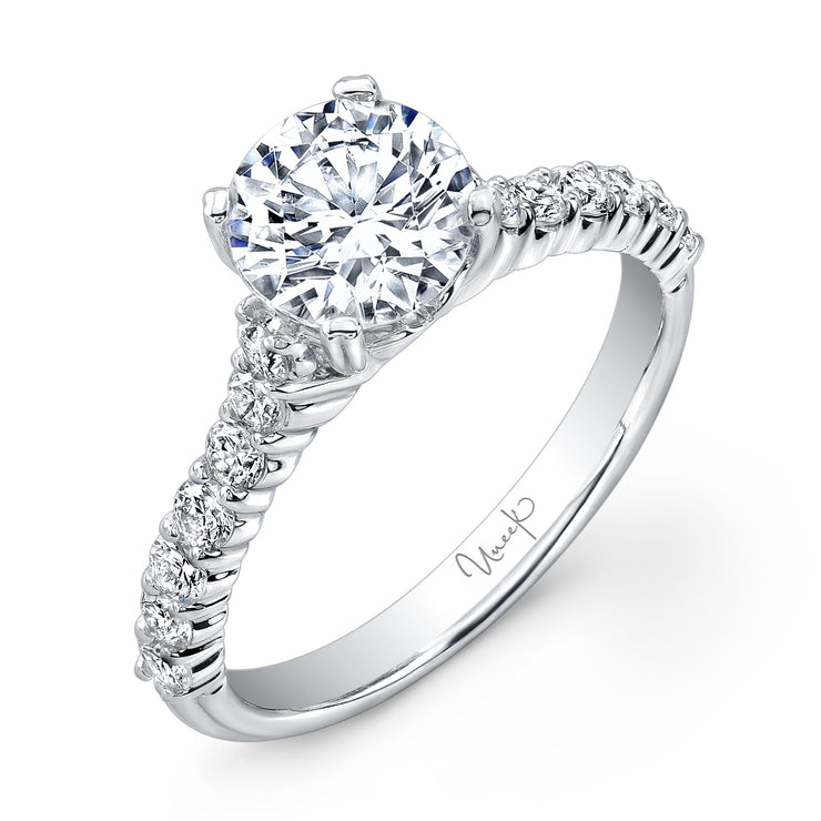 Uneek Unity Collection Cathedral Round Engagement Ring