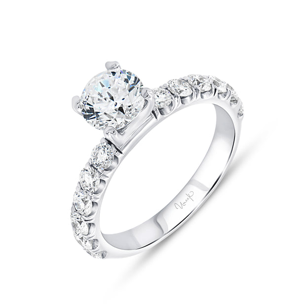 Uneek Unity Collection Straight Round Engagement Ring