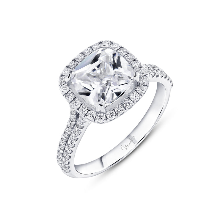 Uneek Unity Collection Halo Engagement Ring