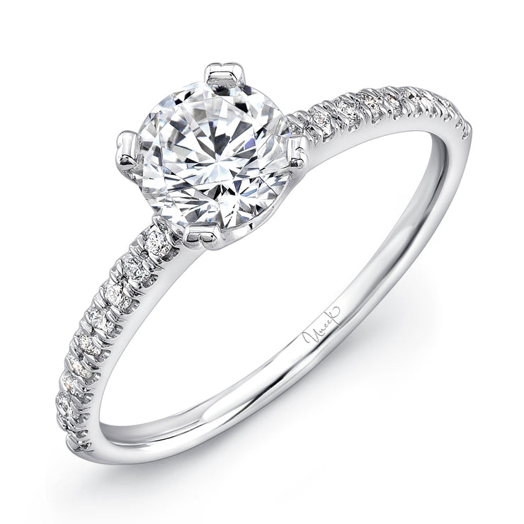 Uneek Unity Collection Straight Round Engagement Ring