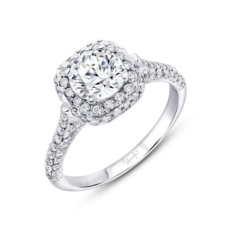 Uneek Unity Collection Halo Engagement Ring