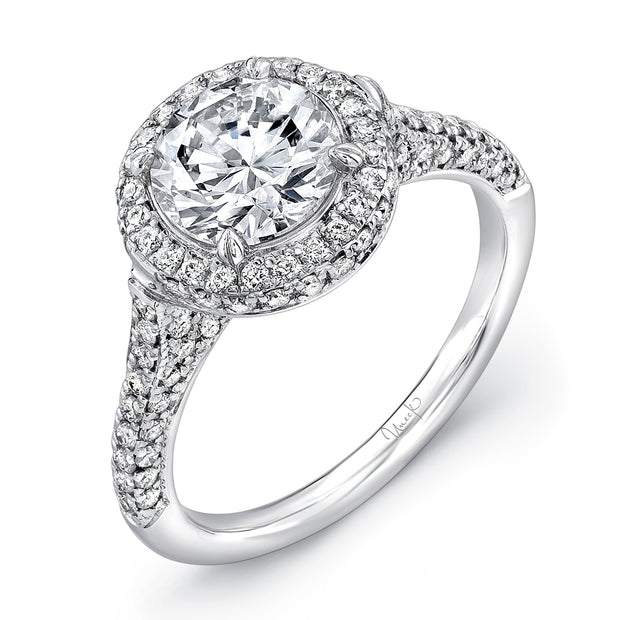 Uneek Unity Collection Halo Engagement Ring